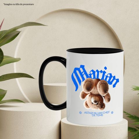 Cana Personalizata Urs de Pluș Maro Personalizat – Cadou Amuzant pentru Copii și Familie [2]