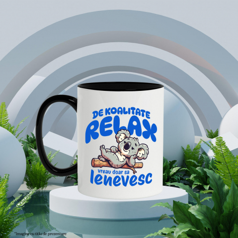 Cana Personalizata Tricou Personalizat Koala Relaxare – Leneș și Confortabil | Cadou Perfect [2]