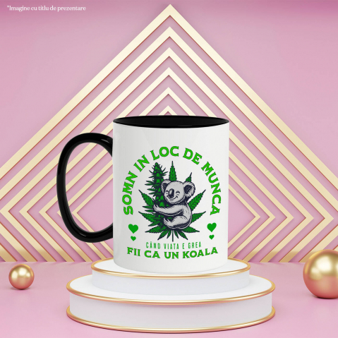 Cana Personalizata Tricou Personalizat Koala Vesel – Relaxare și Umor | Cadou Ideal pentru Familie [2]