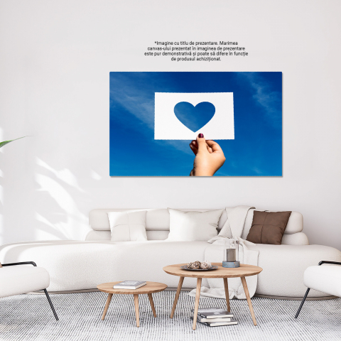 Foaie Decupată Iubire - Inimă și Dragoste în Culori Contrastante, Marime 40x25CM [2]