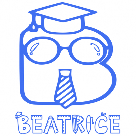 Pentru Copii - Sticker Adeziv Absolvire scoala, Toca Educatie, Text Nume Personalizat, copii, Culoare Albastru , cu Margini Albe, PVC Vinyl, 10 CM