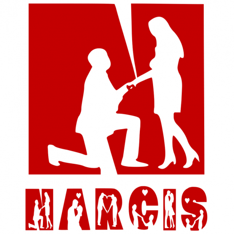 Familie - Sticker Adeziv Cerere casatorie, Activitatii Romantice, Text Nume Personalizat, Valentine's day, Culoare Rosu , cu Margini Albe, PVC Vinyl, 10 CM