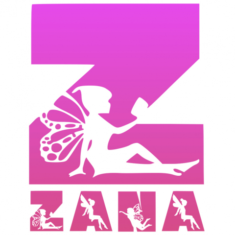 Stickere Personalizate - Sticker Adeziv Iubitorii De Basme Magice, Zana Cu aripi, Text Nume Personalizat, Culoare Roz , cu Margini Albe, PVC Vinyl, 10 CM