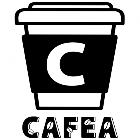 Stickere Personalizate - Sticker Adeziv Iubitorii De Bautura cafea, Energie Boabe, Text Nume Personalizat, Culoare Negru , cu Margini Albe, PVC Vinyl, 10 CM