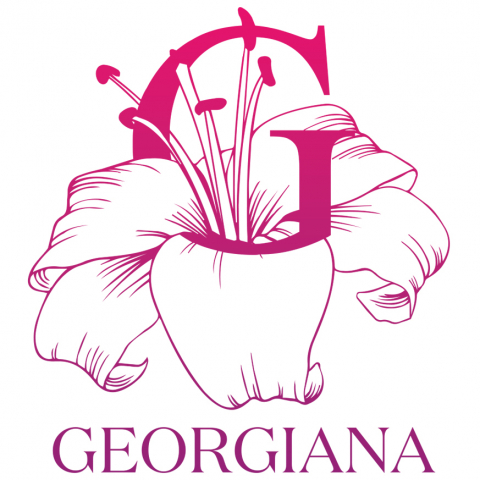 Stickere Personalizate - Sticker Adeziv Iubitorii De Crini, Flori, Natura, Text Nume Personalizat, Dragoste, Culoare Rosu , cu Margini Albe, PVC Vinyl, 10 CM