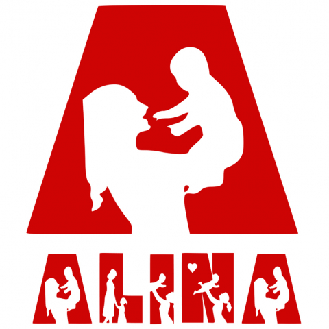 Familie - Sticker Adeziv Iubitorii De Familie, Mama, Parinte, Text Nume Personalizat, copii, Culoare Rosu , cu Margini Albe, PVC Vinyl, 10 CM