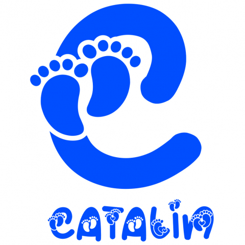 Stickere Personalizate - Sticker Adeziv Iubitorii De Familie, Nou Nascut, Unicorn, Text Nume Personalizat, copii, Culoare Albastru , cu Margini Albe, PVC Vinyl, 10 CM