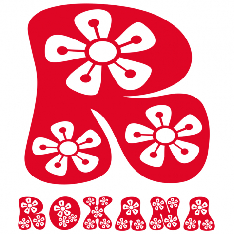 Flori - Sticker Adeziv Iubitorii De Flori, Natura, Text Nume Personalizat, Dragoste,Copii, Culoare Rosu , cu Margini Albe, PVC Vinyl, 10 CM