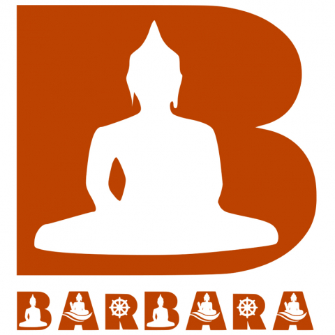 Sport - Sticker Adeziv Iubitorii De Yoga, relaxare, Meditatie, Text Nume Personalizat, Culoare Rosu , cu Margini Albe, PVC Vinyl, 10 CM