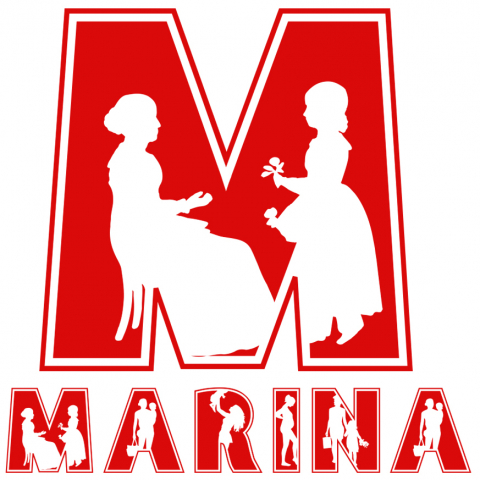 Sport - Sticker Adeziv mama Si Fiica, Familie, Ziua mamei, Text Nume Personalizat, Copii, Culoare Rosu , cu Margini Albe, PVC Vinyl, 10 CM