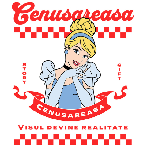 Stickere - Sticker Cu Aventurile Cenusaresei Adeziv, Vinyl,  cu Margini Albe, PVC Vinyl