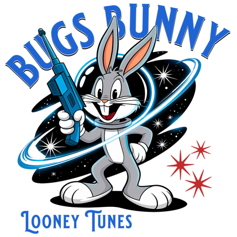 Stickere - Sticker Cu Bugs Bunny – Erou in Actiune Adeziv, Vinyl,  cu Margini Albe, PVC Vinyl