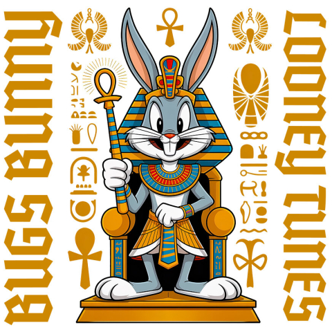 Stickere - Sticker Cu Bugs Bunny Regal – Spirit de Campion Adeziv, Vinyl,  cu Margini Albe, PVC Vinyl