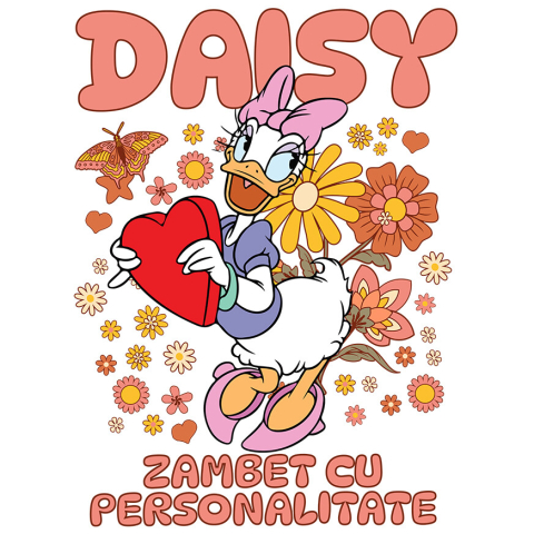 Stickere - Sticker Cu Dais în lumea fermecata Adeziv, Vinyl,  cu Margini Albe, PVC Vinyl