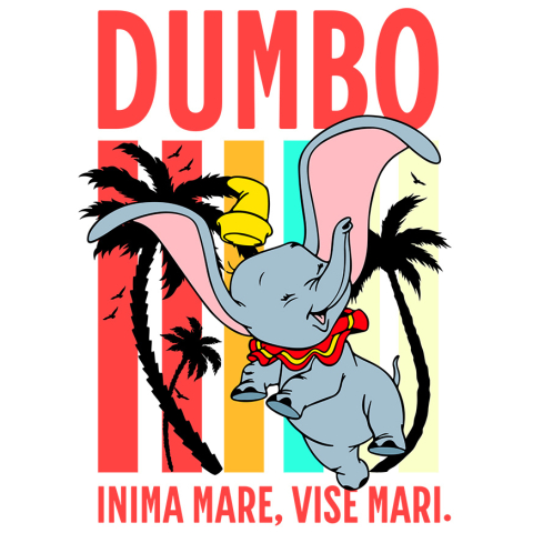 Stickere - Sticker Cu Dumbo – aventuri magice Adeziv, Vinyl,  cu Margini Albe, PVC Vinyl