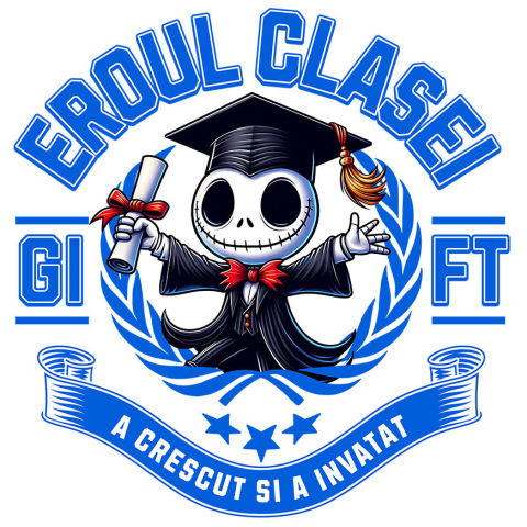 Sticker Personalizat - Sticker Cu  Jack Skellington – Micii Campioni Veseli Adeziv, Vinyl,  cu Margini Albe, PVC Vinyl