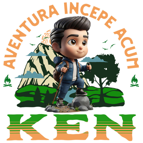 Sticker Personalizat - Sticker Cu Ken și Aventuri în Natură cu Disney Adeziv, Vinyl,  cu Margini Albe, PVC Vinyl