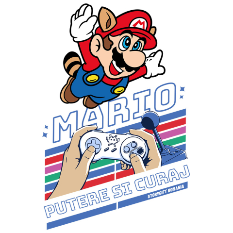 Stickere - Sticker Cu Lumea Magica a lui Mario Adeziv, Vinyl,  cu Margini Albe, PVC Vinyl