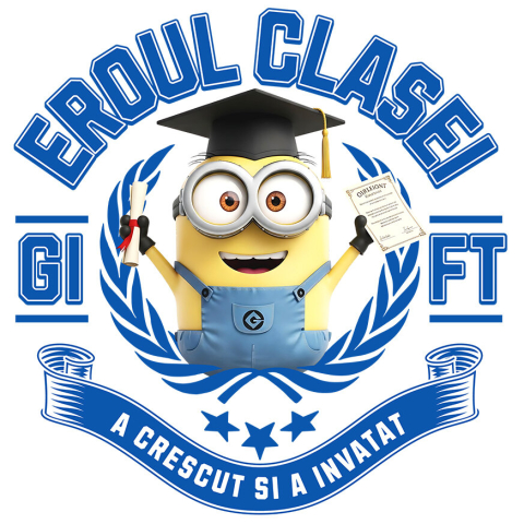 Sticker Personalizat - Sticker Cu Minions: Eroi Pe Bancile Scolii Adeziv, Vinyl,  cu Margini Albe, PVC Vinyl