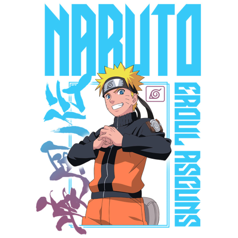 Stickere - Sticker Cu Naruto - calatoria unui baiat cu un vis mare și o putere imensa Adeziv, Vinyl,  cu Margini Albe, PVC Vinyl