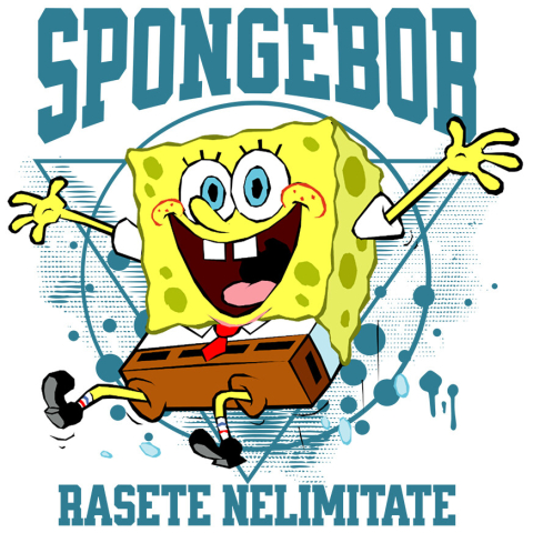 Stickere - Sticker Cu Povesti si Jocuri cu SpongeBob – Distractie pentru Toata Familia Adeziv, Vinyl,  cu Margini Albe, PVC Vinyl