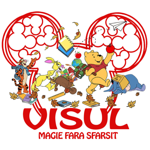 Stickere - Sticker Cu Prietenii lui Winnie – Distractie si Joaca Adeziv, Vinyl,  cu Margini Albe, PVC Vinyl