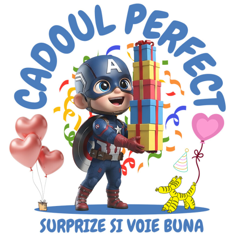 Sticker Personalizat - Sticker Cu Scutul si Inima - Capitanul America Aniversar Adeziv, Vinyl,  cu Margini Albe, PVC Vinyl