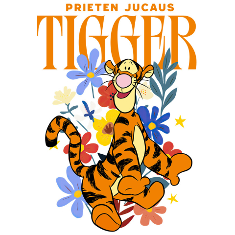 Stickere - Sticker Cu Tigger, Pooh și Piglet – Prietenie Adevarata Adeziv, Vinyl,  cu Margini Albe, PVC Vinyl