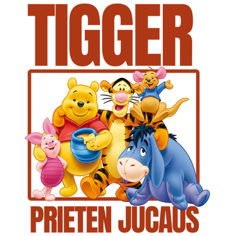 Stickere - Sticker Cu Tigger și Prietenii: Echipa Perfecta Adeziv, Vinyl,  cu Margini Albe, PVC Vinyl