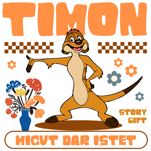 Stickere - Sticker Cu Tigger si Prietenii Palmierilor Adeziv, Vinyl,  cu Margini Albe, PVC Vinyl