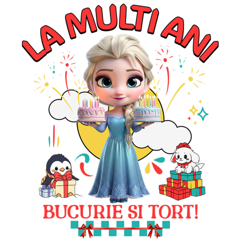 Sticker Personalizat - Sticker Cu Zi de Nastere in Stil Regal cu Cenusareasa Adeziv, Vinyl,  cu Margini Albe, PVC Vinyl