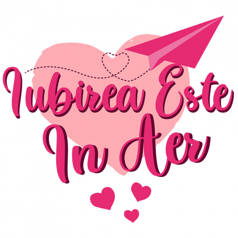 DRAGOSTE - Sticker Adeziv Autocolant Personalizat Mesaj Romantic „Iubirea este în aer” – Cadou Personalizat de Valentine's Day