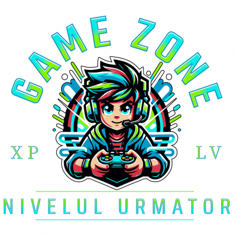 LUME - Sticker Adeziv Autocolant Personalizat Băiat Stil Anime Gamer - Game Zone Nivelul Următor - Cadou Personalizat pentru Gameri