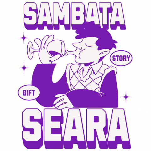 Sticker Adeziv Autocolant Personalizat „Pahar de Vin Personalizat pentru Bărbați - Relaxare de Sâmbătă Seara”