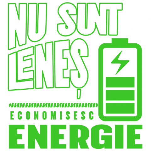 Sticker Personalizat - Sticker Adeziv Autocolant Personalizat Baterie Reîncărcare Energie „Nu Sunt Leneș, Economisesc Energie” - Cadou Personalizat Amuzant