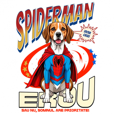 Sticker Personalizat - Sticker Adeziv Autocolant Personalizat Boxer în Costum Spider-Man - Cadou Personalizat pentru Copii și Familie