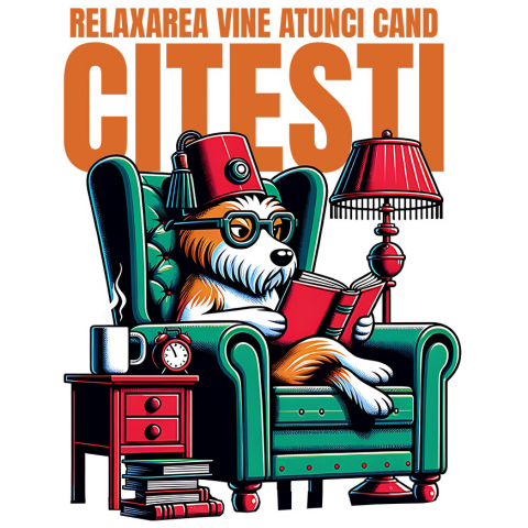 CAINE - Sticker Adeziv Autocolant Personalizat „Câine Artist Tablou Canvas – Artistul Casei La Cerere – Pictură Personalizată Perete”