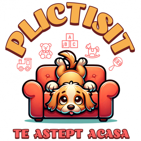 CAINE - Sticker Adeziv Autocolant Personalizat „Câine Plictisit Pe Canapea – Cadou Personalizat pentru Iubitorii de Câini”