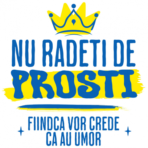 Sticker Adeziv Autocolant Personalizat Coroana Regală Galbenă cu Mesaj Haios – Cadouri Personalizate pentru Familie și Prieteni