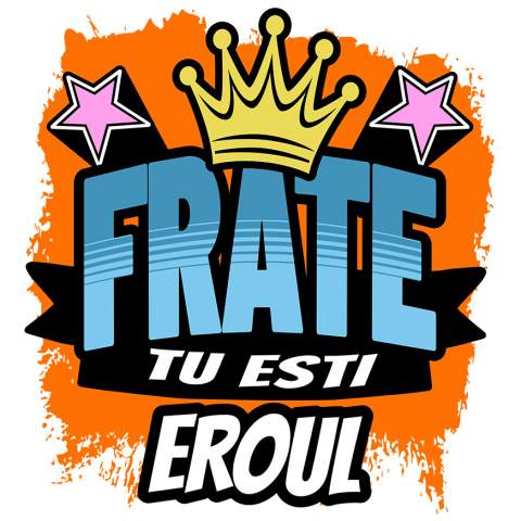 Familie - Sticker Adeziv Autocolant Personalizat Tricou Personalizat Frate – Design Graffiti și Coroană Regală