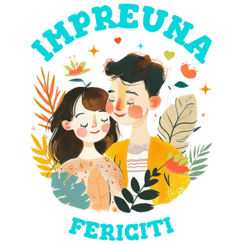 Sticker Adeziv Autocolant Personalizat Cadouri Personalizate Cuplu și Copii | Picturi Personalizate pentru Valentine's Day