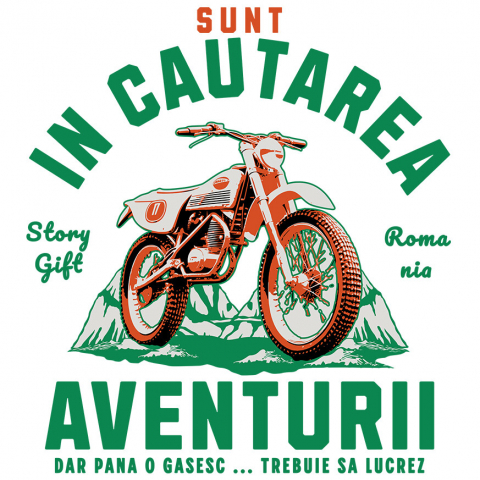 Sticker Adeziv Autocolant Personalizat Cursă Moto Montană – Aventură Colorată în Natură pentru Pasionați