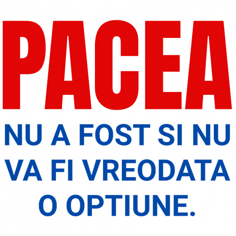 Cadouri Pentru Ea - Sticker Adeziv Autocolant Personalizat „Cadouri personalizate cu mesaje inspiraționale despre pace pentru familie și prieteni | Design colorat albastru roșu”