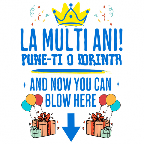 ANIVERSARE - Sticker Adeziv Autocolant Personalizat