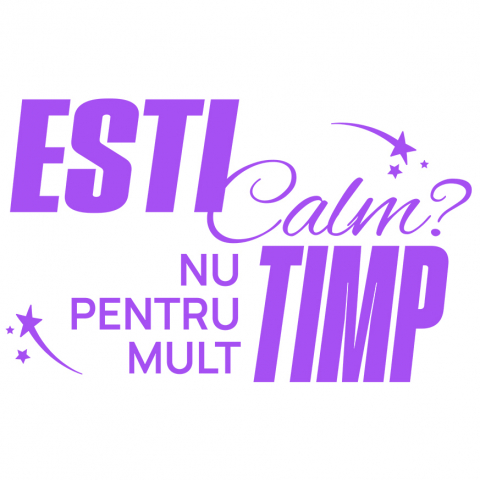 AMUZANTE - Sticker Adeziv Autocolant Personalizat „Ești Calm, Nu Pentru Mult Timp” – Mesaj Relaxant și Amuzant pentru Cadouri Personalizate