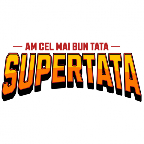 Tata - Sticker Adeziv Autocolant Personalizat Cadouri Personalizate Super Erou Tata | Cea Mai Bună Tata, Familie și Iubire