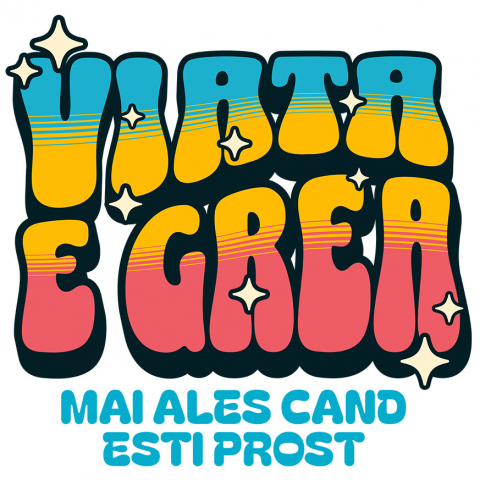 AMUZANTE - Sticker Adeziv Autocolant Personalizat „Cadouri personalizate cu mesaje amuzante și design valuri pentru familie și copii”