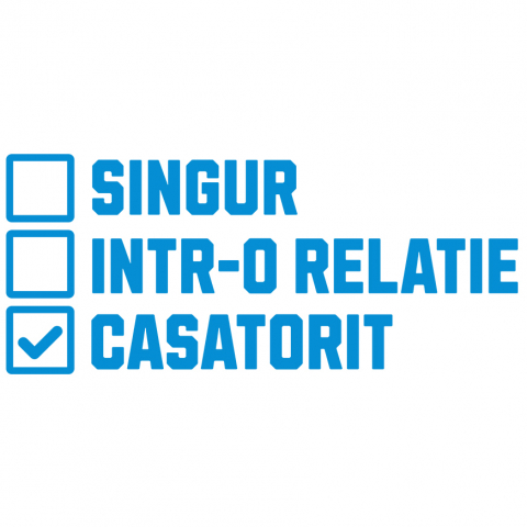 Sticker Adeziv Autocolant Personalizat Cadou Personalizat Căsătorie | Iubire și Familie | Intr-o Relație Căsătorit | Cadou Cuplu Fericit