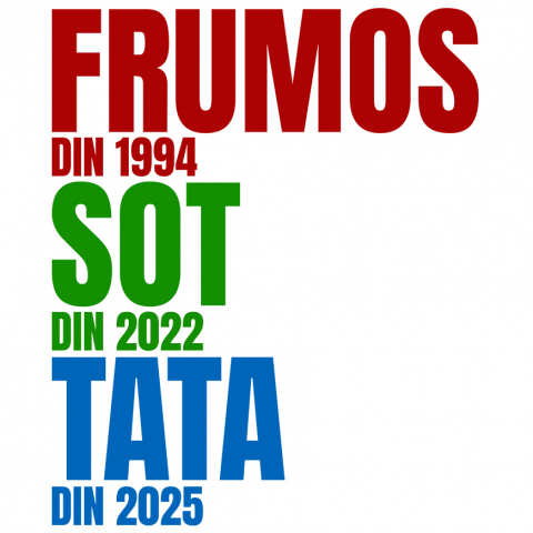 Familie - Sticker Adeziv Autocolant Personalizat „Din 1994 Soț, din 2022 Tată din 2025” | Cadou Personalizat Iubire și Familie