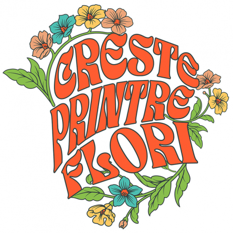 Sticker Adeziv Autocolant Personalizat Flori Colorate și Text Inspirațional | Cadouri Personalizate pentru Femei și Familie